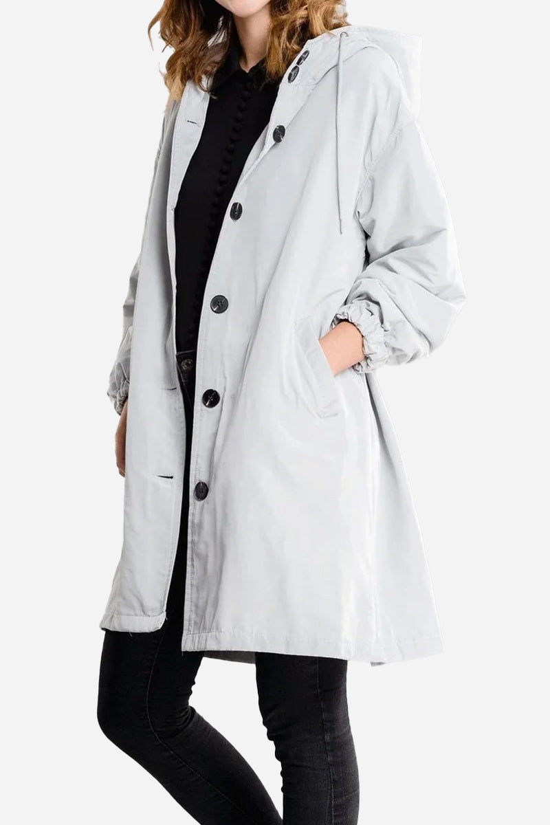 Water Resistant Oversized Hooded Windbreaker Rain Jacket Water Resistant Oversized Hooded Windbreaker Rain Jacket