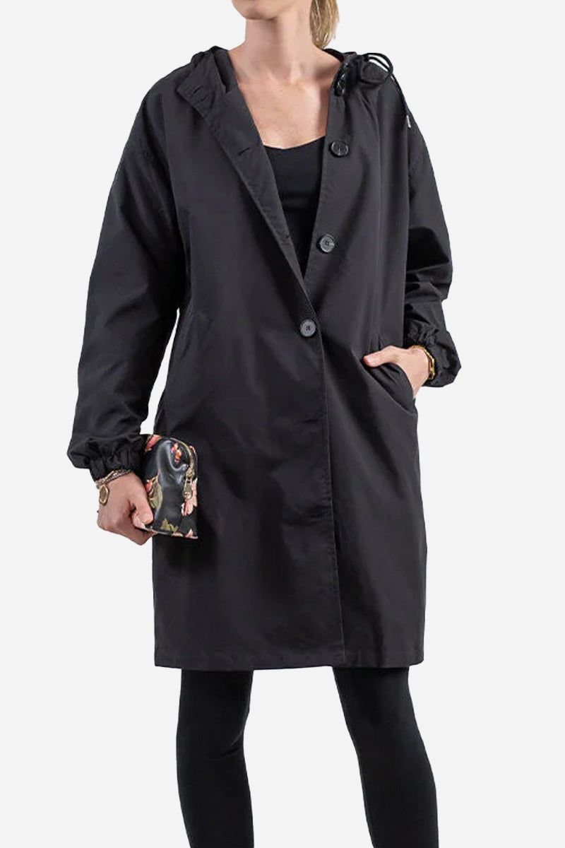 Water Resistant Oversized Hooded Windbreaker Rain Jacket Water Resistant Oversized Hooded Windbreaker Rain Jacket