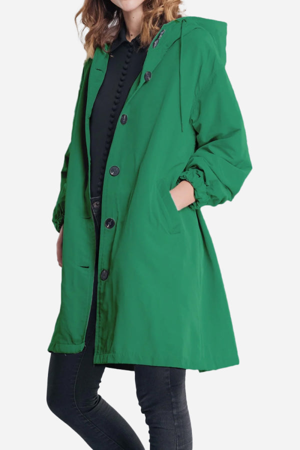 Water Resistant Oversized Hooded Windbreaker Rain Jacket Water Resistant Oversized Hooded Windbreaker Rain Jacket