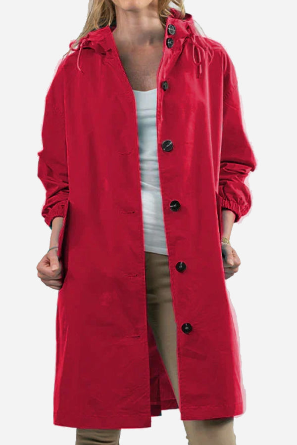 Water Resistant Oversized Hooded Windbreaker Rain Jacket Water Resistant Oversized Hooded Windbreaker Rain Jacket
