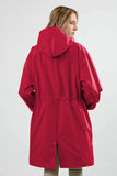 Water Resistant Oversized Hooded Windbreaker Rain Jacket