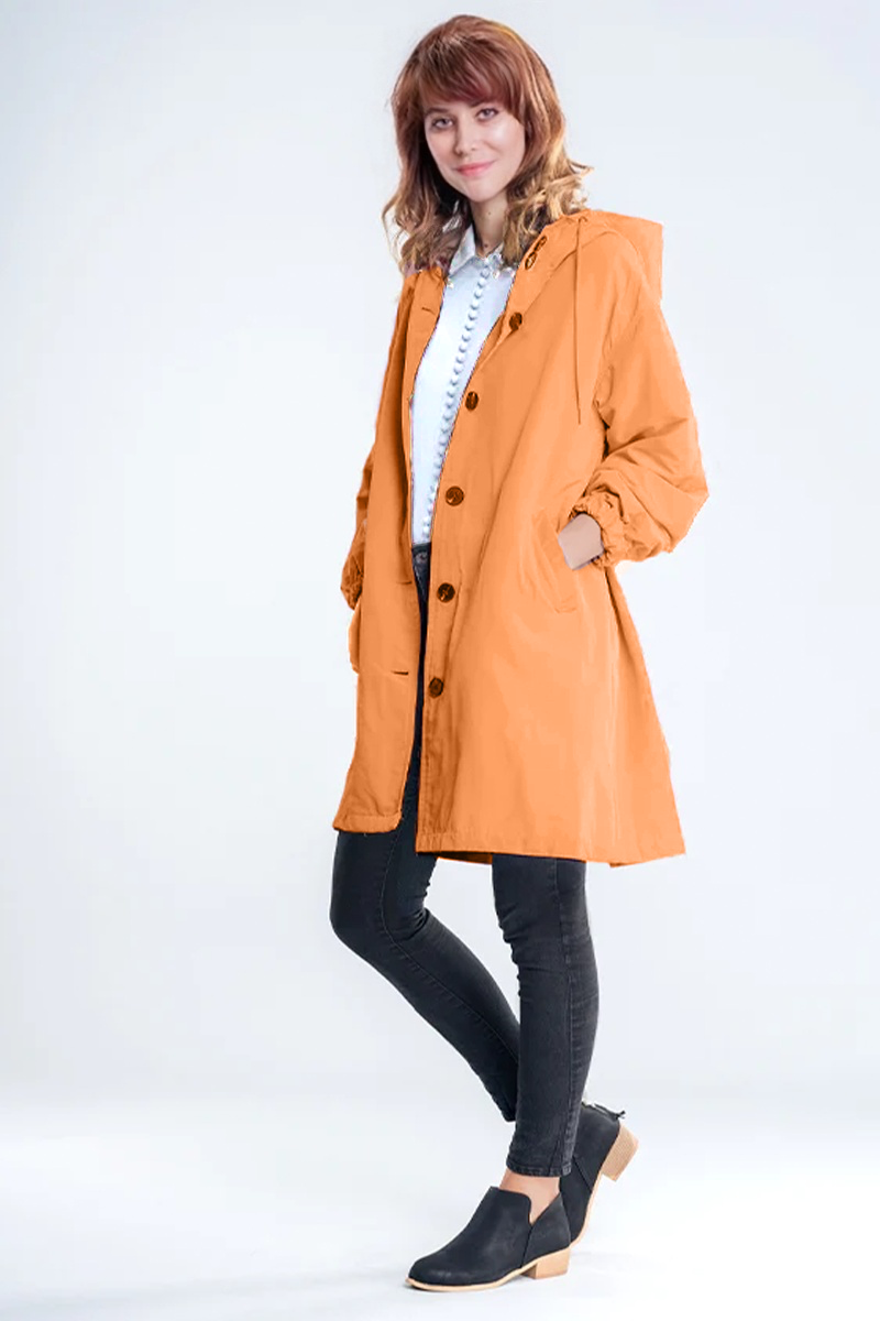 Water Resistant Oversized Hooded Windbreaker Rain Jacket Water Resistant Oversized Hooded Windbreaker Rain Jacket