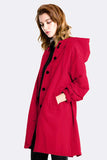 Water Resistant Oversized Hooded Windbreaker Rain Jacket