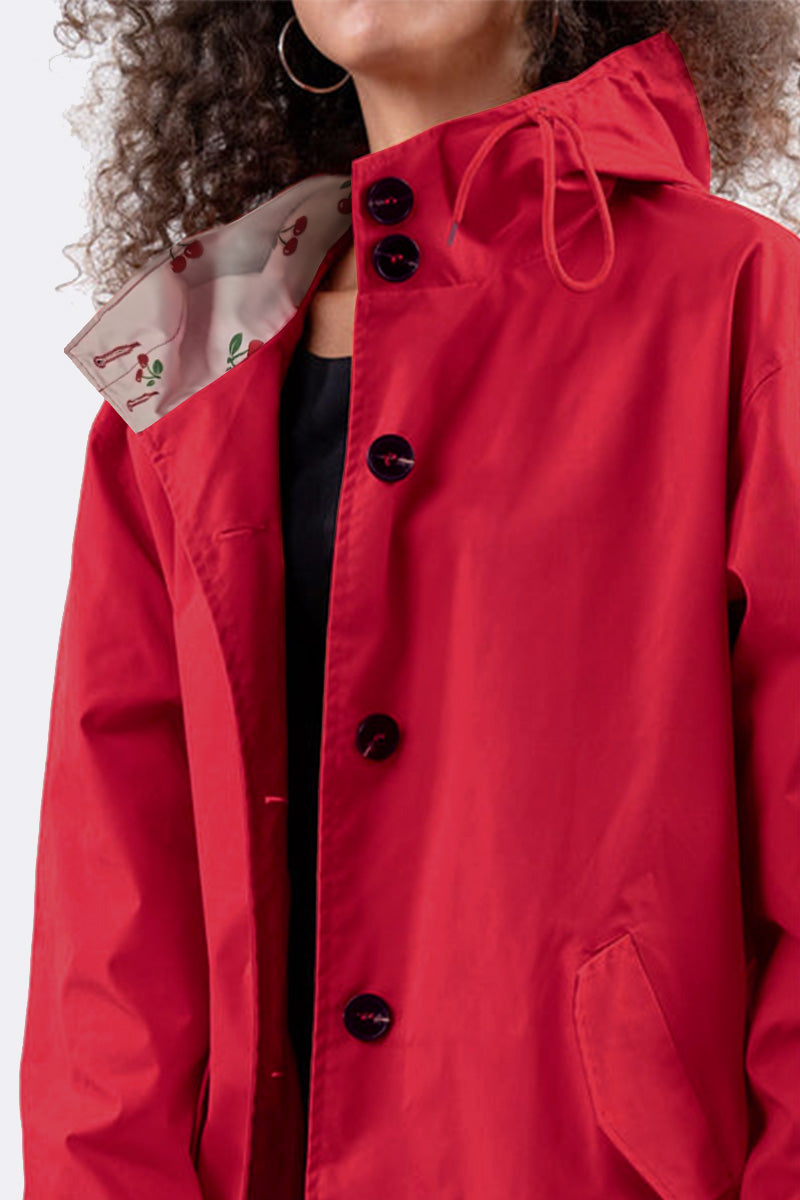 Water Resistant Oversized Hooded Windbreaker Rain Jacket Water Resistant Oversized Hooded Windbreaker Rain Jacket