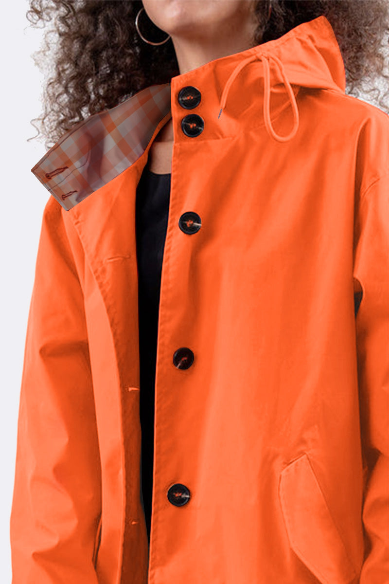 Water Resistant Oversized Hooded Windbreaker Rain Jacket Water Resistant Oversized Hooded Windbreaker Rain Jacket
