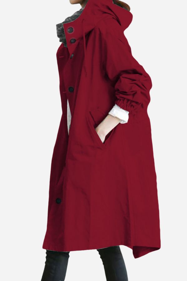 Water Resistant Oversized Hooded Windbreaker Rain Jacket Water Resistant Oversized Hooded Windbreaker Rain Jacket