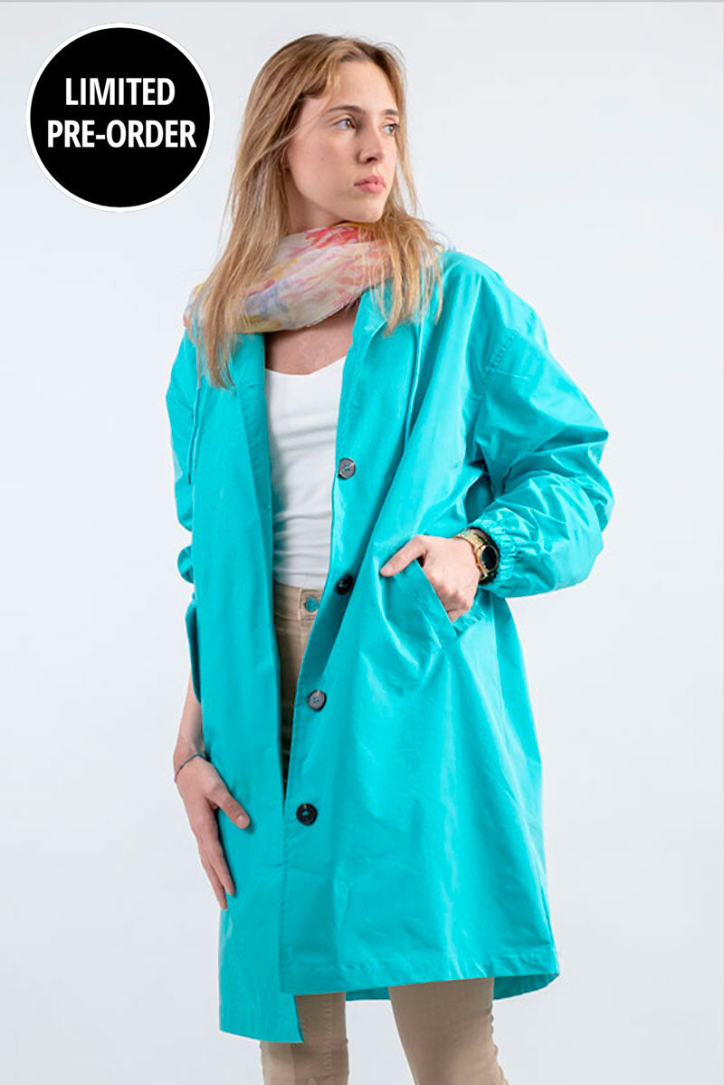 Water Resistant Oversized Hooded Windbreaker Rain Jacket Water Resistant Oversized Hooded Windbreaker Rain Jacket