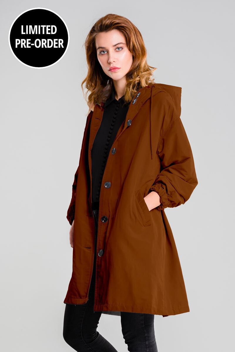 Water Resistant Oversized Hooded Windbreaker Rain Jacket Water Resistant Oversized Hooded Windbreaker Rain Jacket