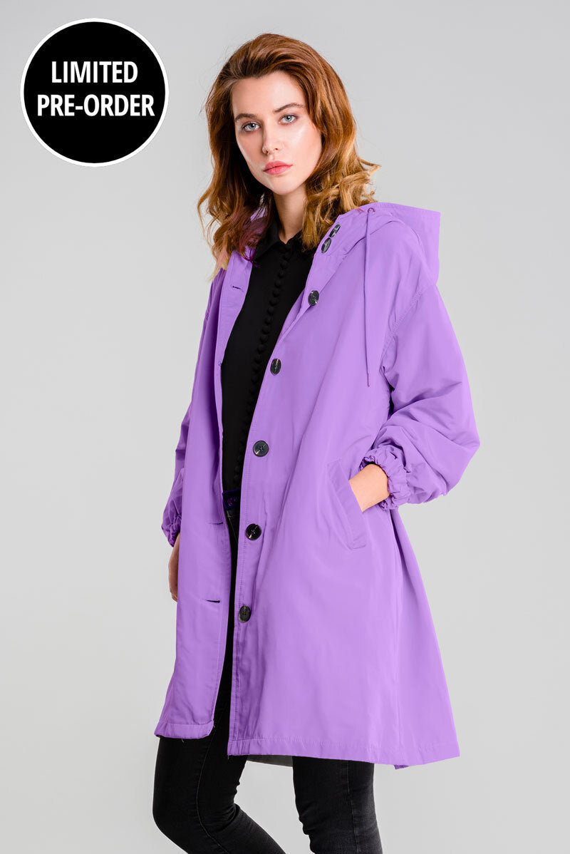 Water Resistant Oversized Hooded Windbreaker Rain Jacket Water Resistant Oversized Hooded Windbreaker Rain Jacket