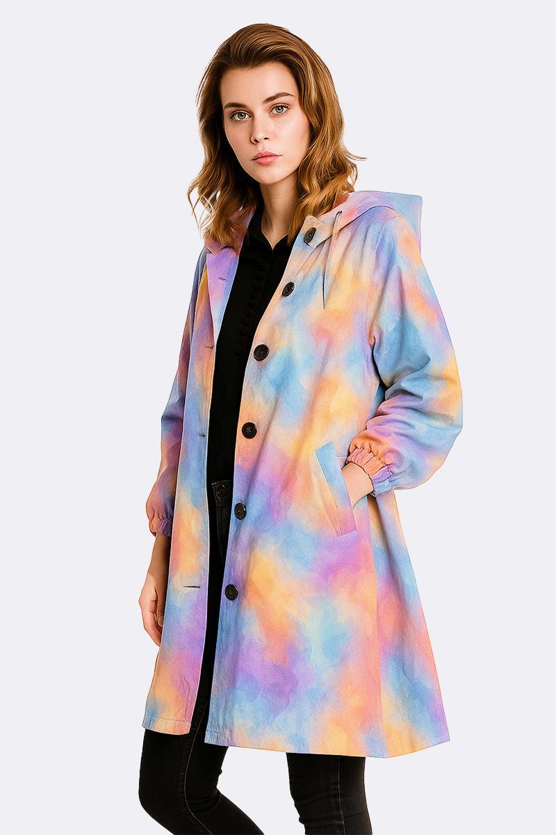 Water Resistant Oversized Hooded Windbreaker Rain Jacket Water Resistant Oversized Hooded Windbreaker Rain Jacket