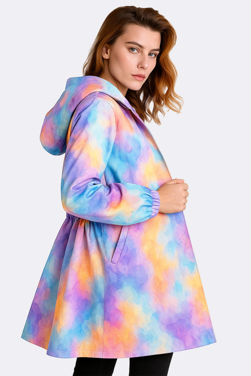 Water Resistant Oversized Hooded Windbreaker Rain Jacket Water Resistant Oversized Hooded Windbreaker Rain Jacket