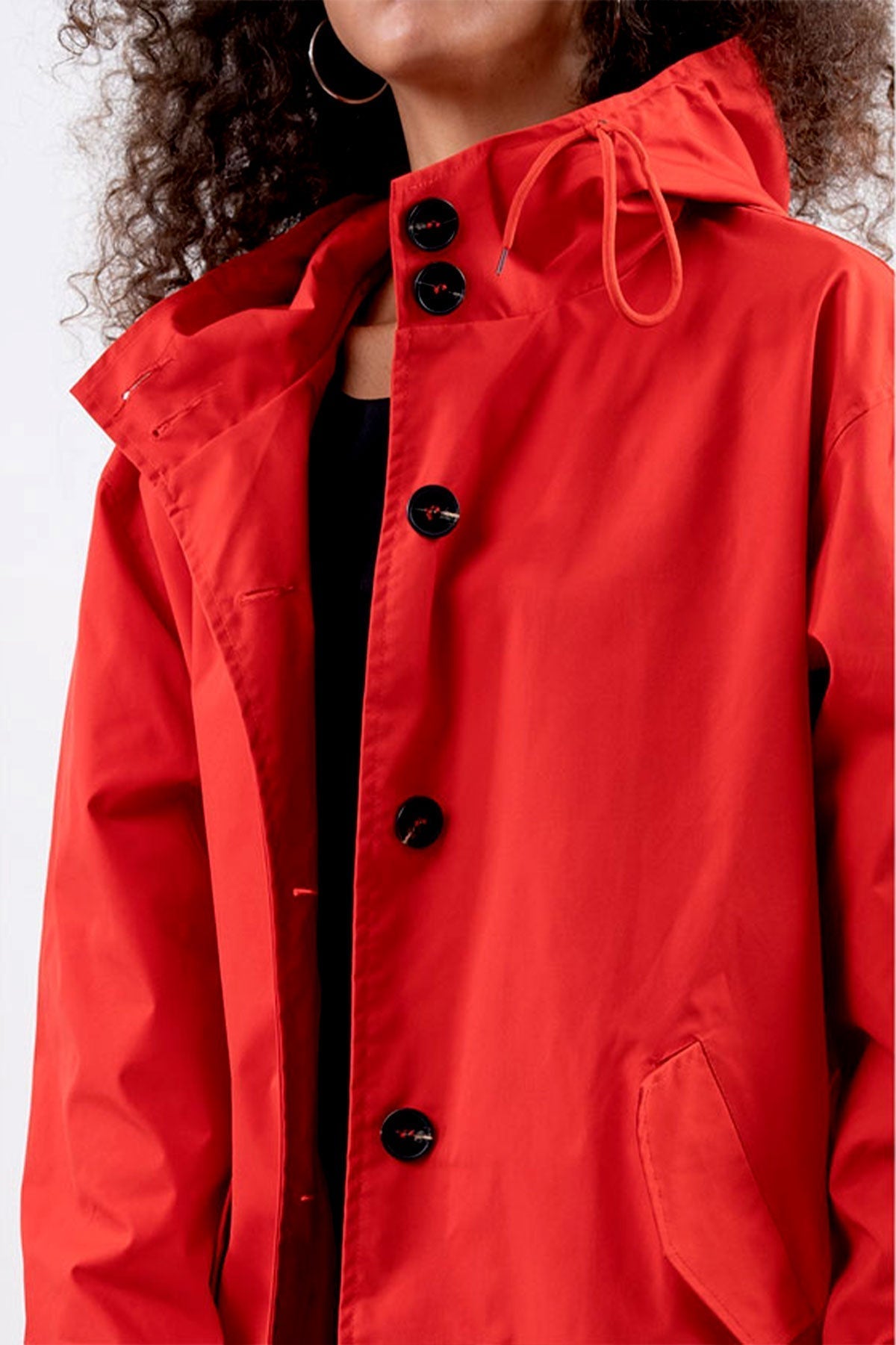 Water Resistant Oversized Hooded Windbreaker Rain Jacket Water Resistant Oversized Hooded Windbreaker Rain Jacket