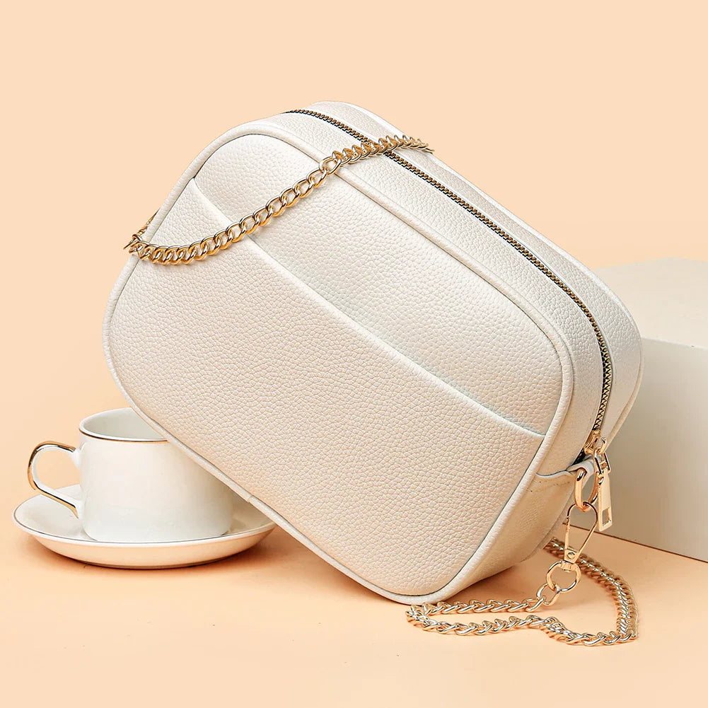 Zara | Refined Leather Shoulder Bag Zara | Refined Leather Shoulder Bag