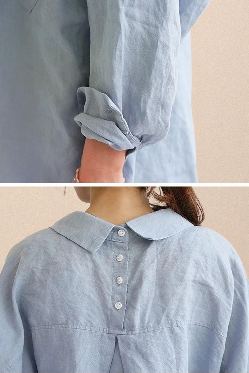 Oversized 100% Cotton Linen Shirt